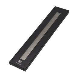 Porte en verre du réfrigérateur noir