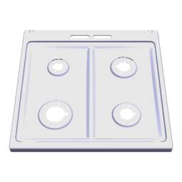 work top, inox, 594x590mm