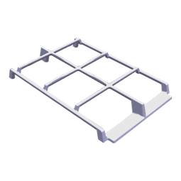 Grille,tôle du support,central