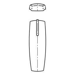 insert, knob, silver