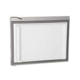 freezer door, assembly, silver, 576x700mm