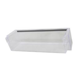 bottle shelf, metal strip, transparent, 418x123x100