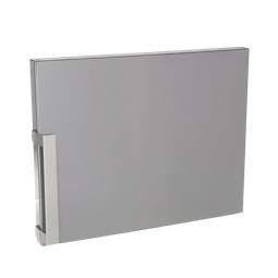 porta congelatore, assieme, inox, 610x700mm