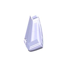 baffle, stainless, 55cm