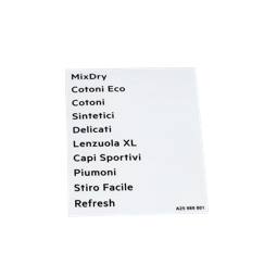 programme plate, adhesive