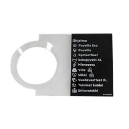 programme plate,knob,adhesive,FI