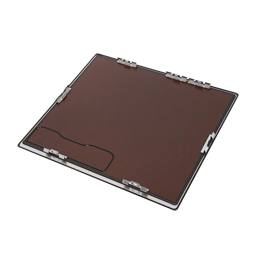 Glasplatte mit Rahmen,Inox,AEG,576x516mm
