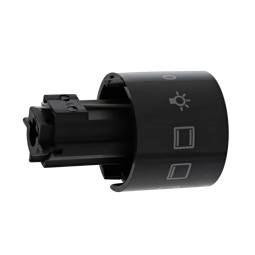 knob, function, black, 9+0