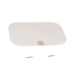DECKEL,MIT,KAMMER,SHELL WHITE