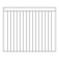 grillrostély, 422,8x347x20.3mm