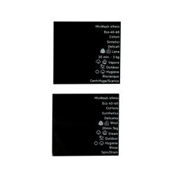 programme plate, knob, adhesive