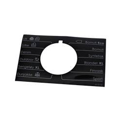 programme plate,knob,adhesive,NO