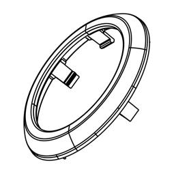 deksel, darmaansluiting, zilver