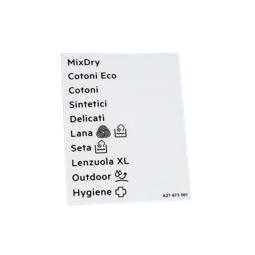 programme plate, adhesive, IT