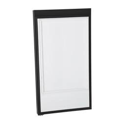 refrigerator door, assembly, black, 1116x595mm