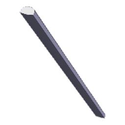 Handgriff, schwarz, 523mm