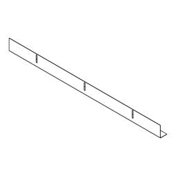 spacer, lower, white, metal 548x40x24