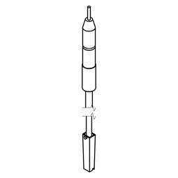 ZÜNDKERZE,BACKOFEN,L=450MM
