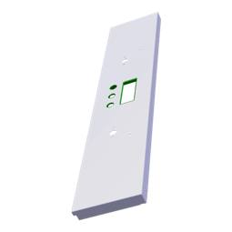 control panel, white
