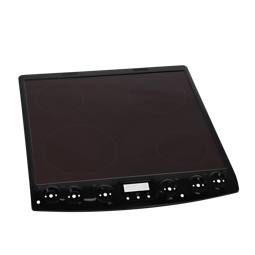 cooking top with frame, black, 60cm
