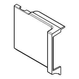kåpa, frontpanel, vänster, 7820