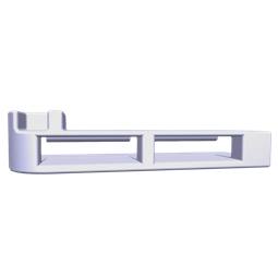 stopp, hylla glas-, vänster, 7801, 50x18.15mm