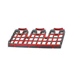 cup shelf, with rubber, red,
