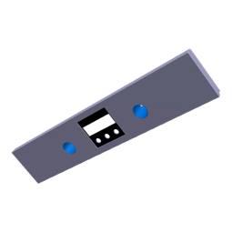 BEDIENBLENDE,INOX,60CM, LUX, 2