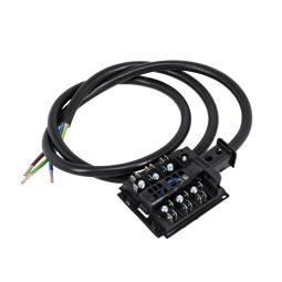 kopplingsbox, med, kabel