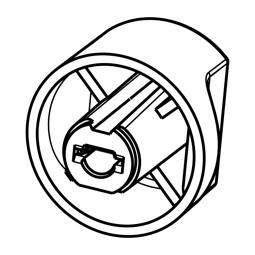 Black Control Knob Assembly