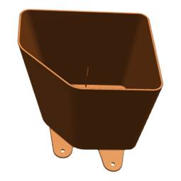drop tray, side, 127x106x95mm