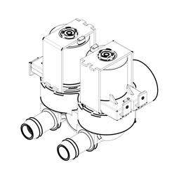 electric valve, double