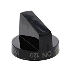 knob, timer, black, 0-120