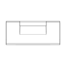 Freezer flap, complete, silkscreened, 7902, 396x174.3mm