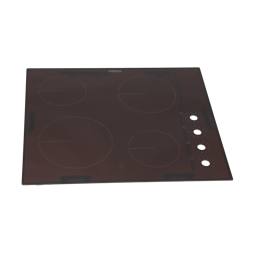 placa, negro, Zanussi, 590x520mm