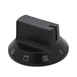 knob, function, black, 8+0