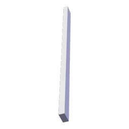 front panel, without, support, 598x40 white ELC
