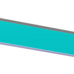 hylla glas-, komplett, neutral, 300x519mm
