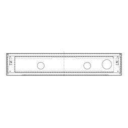 BEDIENBLENDE,INOX,60CM,LUX,2K