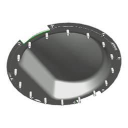 inner door,window,plastic,Ø456.5mm