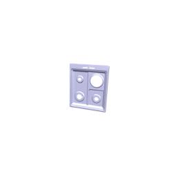 work top, inox, 494x590mm