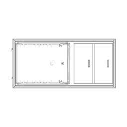 Drzwi lodówki, biale - 538x1121.5mm