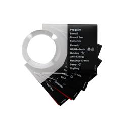 programme plate,knob,adhesive,DA,NO,FI,SV
