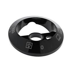 indicating plate,thermostat,black,0-250°C,3+0