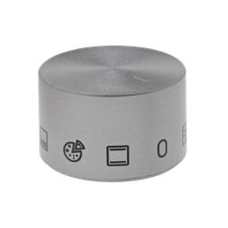 knob, function, grey, 9+0