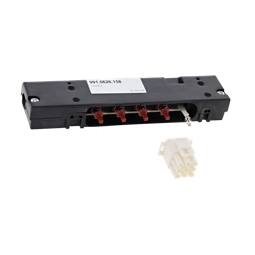 assembly, control panel, push button