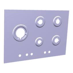 ARBEITSPLATTE,INOX,AEG,745X515