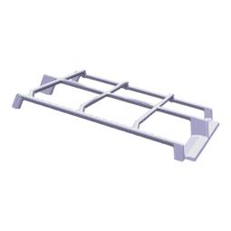 Grille,tôle du support,central