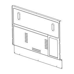 Back panel, oven