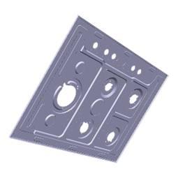ARBEITSPLATTE,INOX,745X515MM